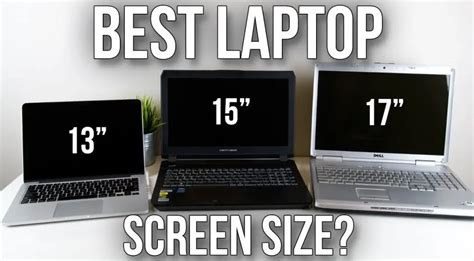 Laptop Screen Size Comparison Chart - Ultimate Guide 2019