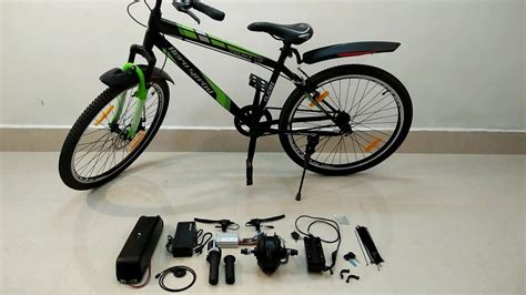 Powerfull electric kit installation in cycle - YouTube