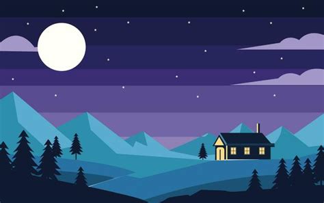 Page 4 | Night Forest Background Vector Art, Icons, and Graphics for ...