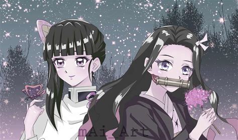 Nezuko and Kanao Mai Tsuki - Illustrations ART street