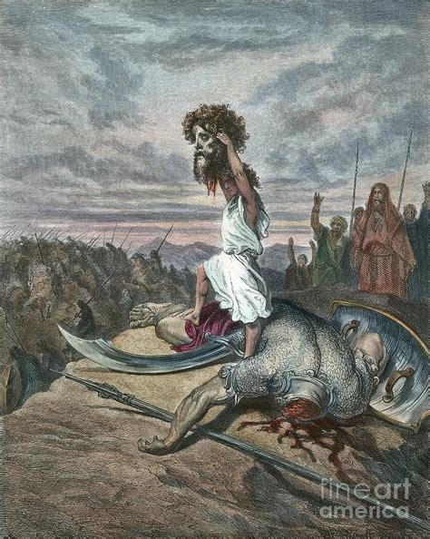 DAVID and GOLIATH Painting by Gustave Dore - Pixels