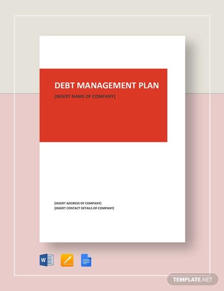 Debt Management Plan - 11+ Examples, Format, Pdf, Tips