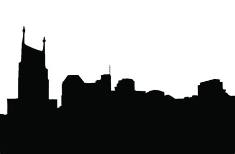 Nashville Skyline Silhouette at GetDrawings | Free download