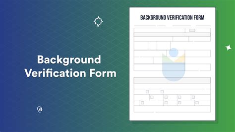 Background Verification Form - Basic Info and Guidelines | UBS