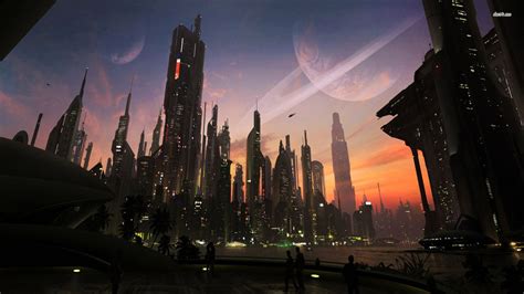 Stunning Sci-Fi Cityscape HD Wallpaper