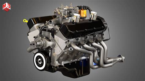 Chevy Engine 3D Model in 2021 | Chevy, 3d model, Engineering