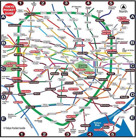 Tokyo Tourist Map with the Best Attractions