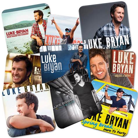 Luke Bryan Album Cover Coasters