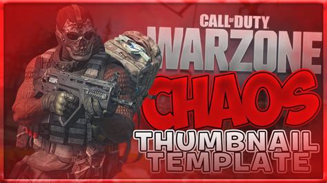 *Warzone* Thumbnail Template | FREE Photoshop Download - YouTube