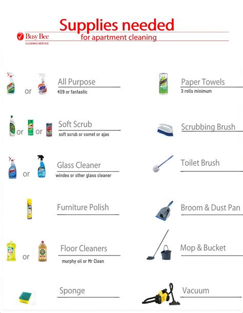 Cleaning Supplies Inventory Template