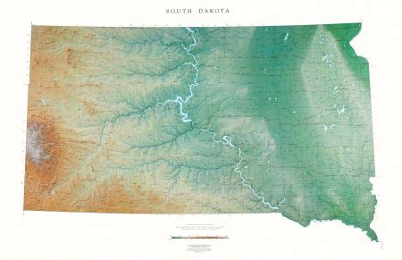 South Dakota Elevation Map | Hiking In Map