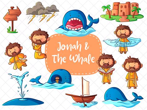 Jonah And The Whale Clipart