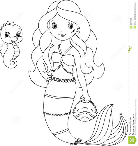 Mermaid coloring pages to download and print for free