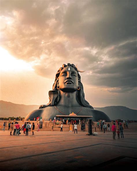 Lord Shiva Statue In Tamil Nadu