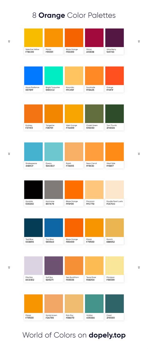 8 Orange Color Combinations | Behance