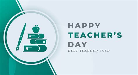 Happy Teachers Day Celebration Vector Design Illustration for ...