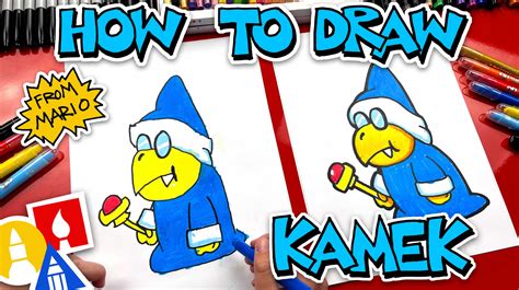 How To Draw Kamek Magic Koopa From Mario - Art For Kids Hub