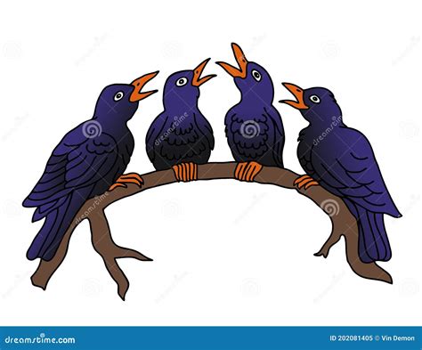 Birds Ready For Cutout For Illustrations | CartoonDealer.com #278037165