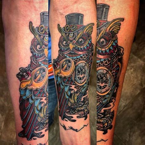 14+ Fantastic Steampunk Owl Tattoo Designs | PetPress