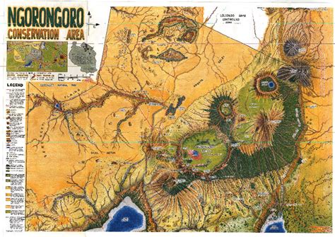 Ngorongoro Conservation Area Map | Tanzania Safari | Travel Blog