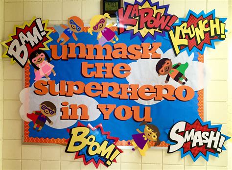 Superhero bulletin board | Superhero bulletin boards, Frosted flakes ...