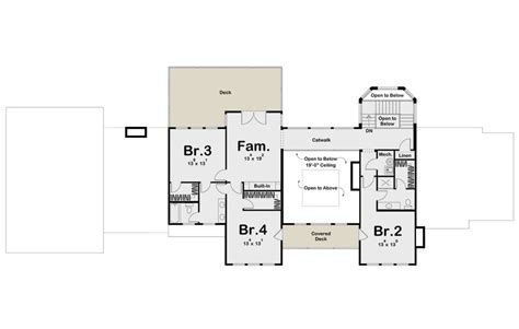 Lake Front Plan: 4,057 Square Feet, 4 Bedrooms, 4 Bathrooms - 963-00722