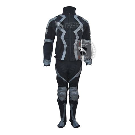 Marvel Heroes Black Bolt Costume Stretch fabric Suit with Accessories