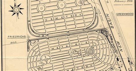 Architecture Research: Metairie Cemetery Souvenir Map