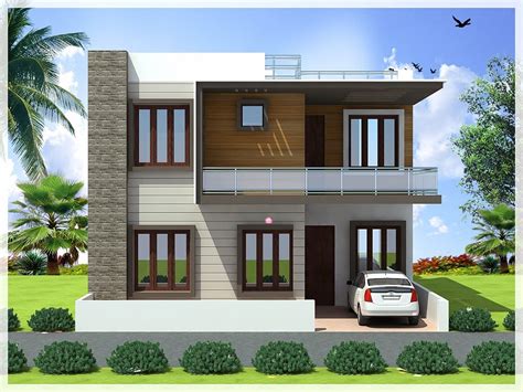 MODERN duplex house - Google Search | Small modern house plans ...