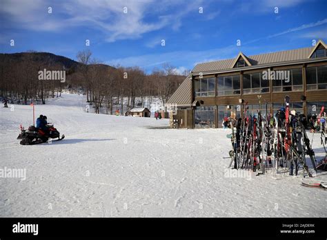 The main building of Mont-Orford Ski Resort. Mont-Orford.Orford.Quebec ...