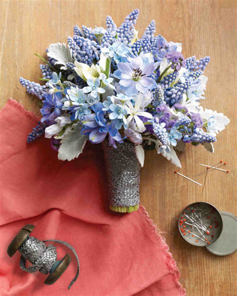 Blue Wedding Bouquets | Martha Stewart Weddings