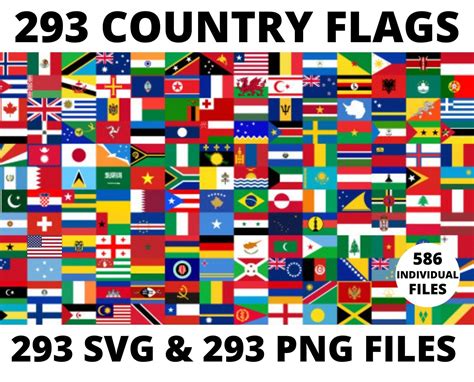 World Flags Svg Flags Svg Flags World Flags International - Etsy Australia