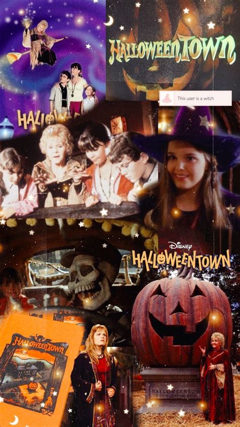 Halloweentown Disney collage background | Disney collage, Halloween ...