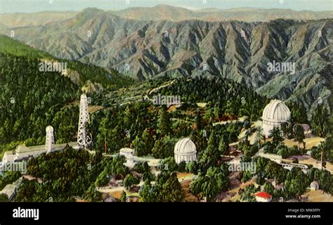 View of Observatory. Mount Wilson. 1940 Stock Photo - Alamy