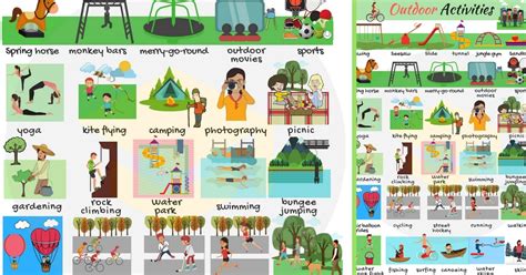 Outdoor Activities: List of Outdoor Activities with Pictures • 7ESL