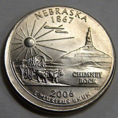 2005 D - Nebraska State Quarter - Off Center Mint Error No Reeded Edge ...