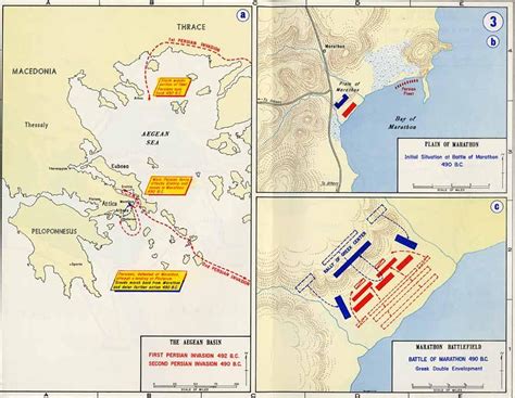 Map depicting the Battle of Marathon