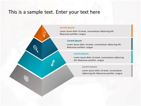 4 Stages Pyramid PowerPoint Template