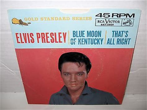 popsike.com - ELVIS PRESLEY that's all right 7" 45RPM VINYL rca GOLD ...