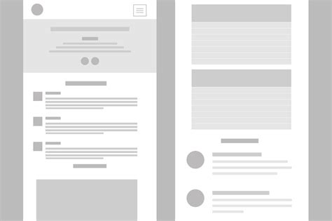 Mobile Wireframe Layout Mockup | iPhone Mockups ~ Creative Market