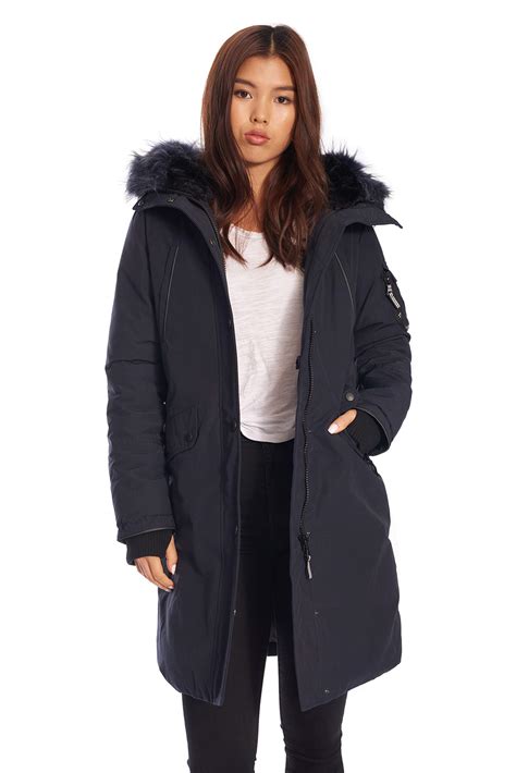 Alpine North womens Alpine North Womens Vegan Down Long Parka Winter ...