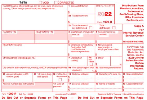 1099 Form 2022 Printable Free