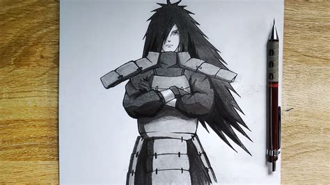 How to Draw Madara Uchiha | Drawing tutorial | pencil sketch - YouTube