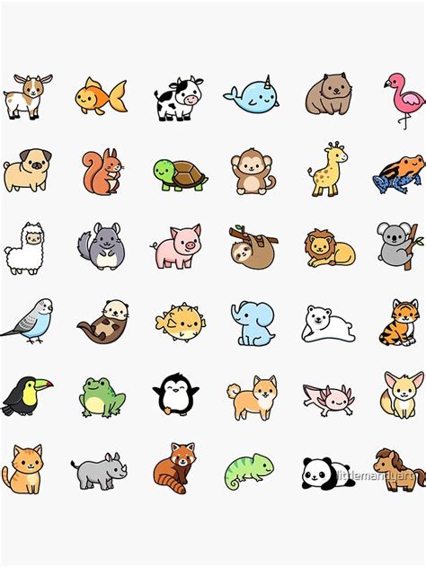 a bunch of different types of animals on a white background with the ...