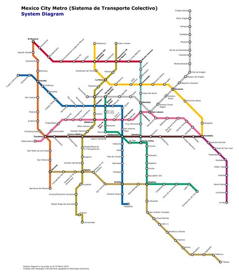 Mexico City Metro – Metro maps + Lines, Routes, Schedules