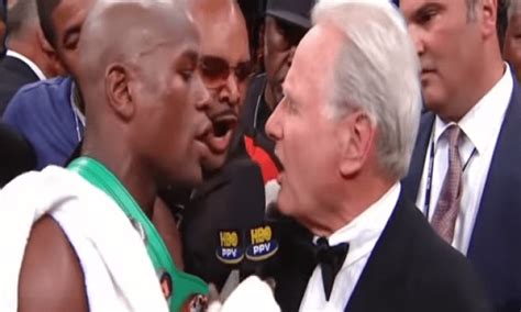 Video: Larry Merchant and Floyd Mayweather square up after interview ...