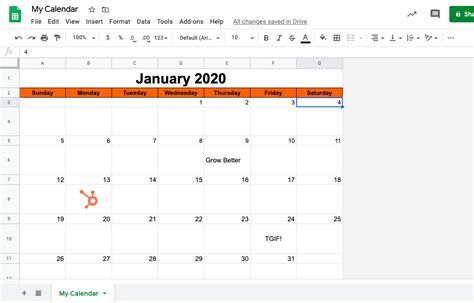 Awesome Creating A Calendar In Google Sheets Free Printable Attendance ...