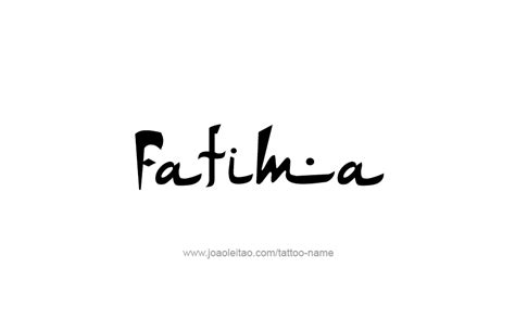 Fatima Name Tattoo Designs