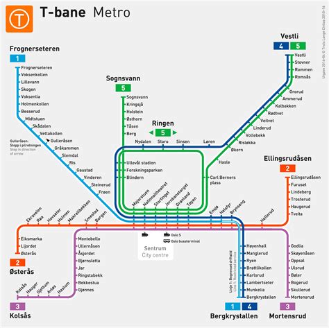 Oslo Metro Map and Subway System