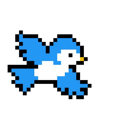 Pixilart - blue bird by you-pixel-art